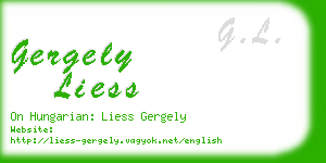 gergely liess business card